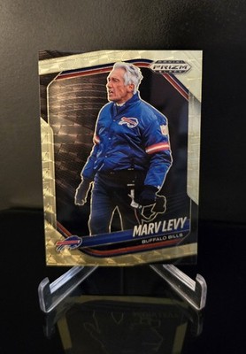 #'d/5   MARK LEVY SSP 2025 Panini Prizm Black Prizm Gold Vinyl Parallel #14 HOF