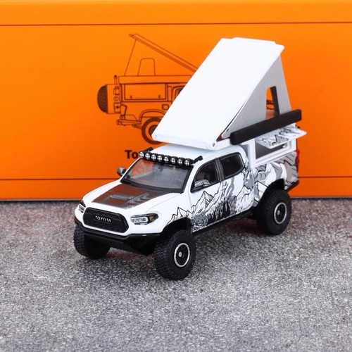Diecast Off-Road Model Camper Collectible Gifts Toyota Tacoma GCD 1:64 Car - Picture 25 of 29