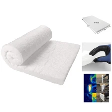 2400°F Fireproof Ceramic Fiber Insulation Blanket - 1” Thick, 12” x 24”