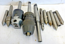 USED 2MT TOOLING DRILL CHUCK LIVE CENTRES BORING HEAD DEAD CENTRES 2 MORSE TAPER