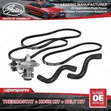 Gates Thermostat Radiator Hose Belt Kit for Mazda B2600 UN1 UN8 B-Serie UF 2.6L