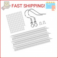 100 PCS / 50 Pairs 925 Sterling Silver Earring Hooks, Hook Ear Wires with 100 PC