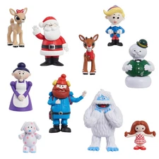 Rudolph the Red Nosed Reindeer Figure Set 10 Classic Holiday Characters
