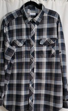 Columbia Omni-Wick Advanced Evaporation Button Up Shirt Adult Large Plaid W12 