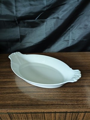 große Pillyvuvt Gratinschale No14 39x21,5x5 cm weiß