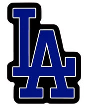 Los Angeles Dodgers Black Logo All Weather Vinyl Sticker/Decal MLB
