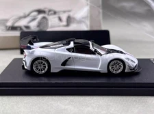 RM 1:64 Scale White Venom F5 Figure Racing Sports Diecast Display Car Model