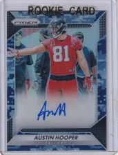 Austin Hooper 2016 Panini Prizm Blue Camo Prizm Rc Auto (10/25)