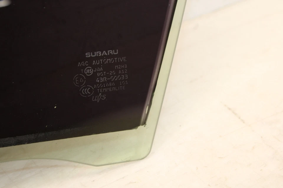 Subaru WRX STI 2018-2021 puerta delantera izquierda ventana vidrio OEM LU185 Foto 2 de 4