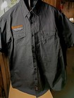 Men's Harley Davidson Treasure Coast Dealer Staff Button Front Shirt Black Sz L
