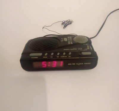 AM/FM Alarm Clock Radio, Radio mit Uhr und Weckfunktion 1990er