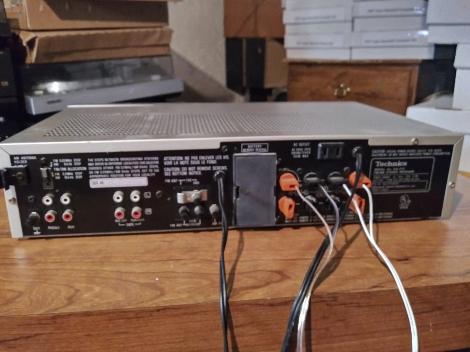 Tested & Working But ISSUES Technics SA-212 Receiver for Parts or Repair - Image 4 of 4