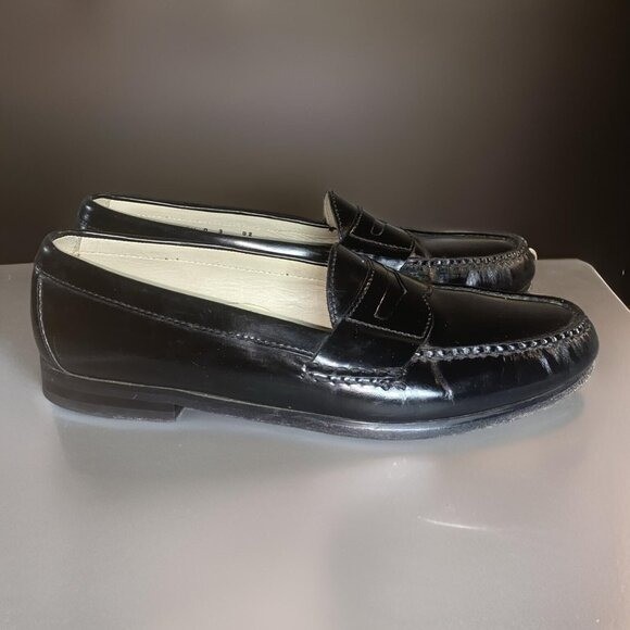 Cole Haan Black Leather Loafers Slip On Men's Shoes Size 8.5