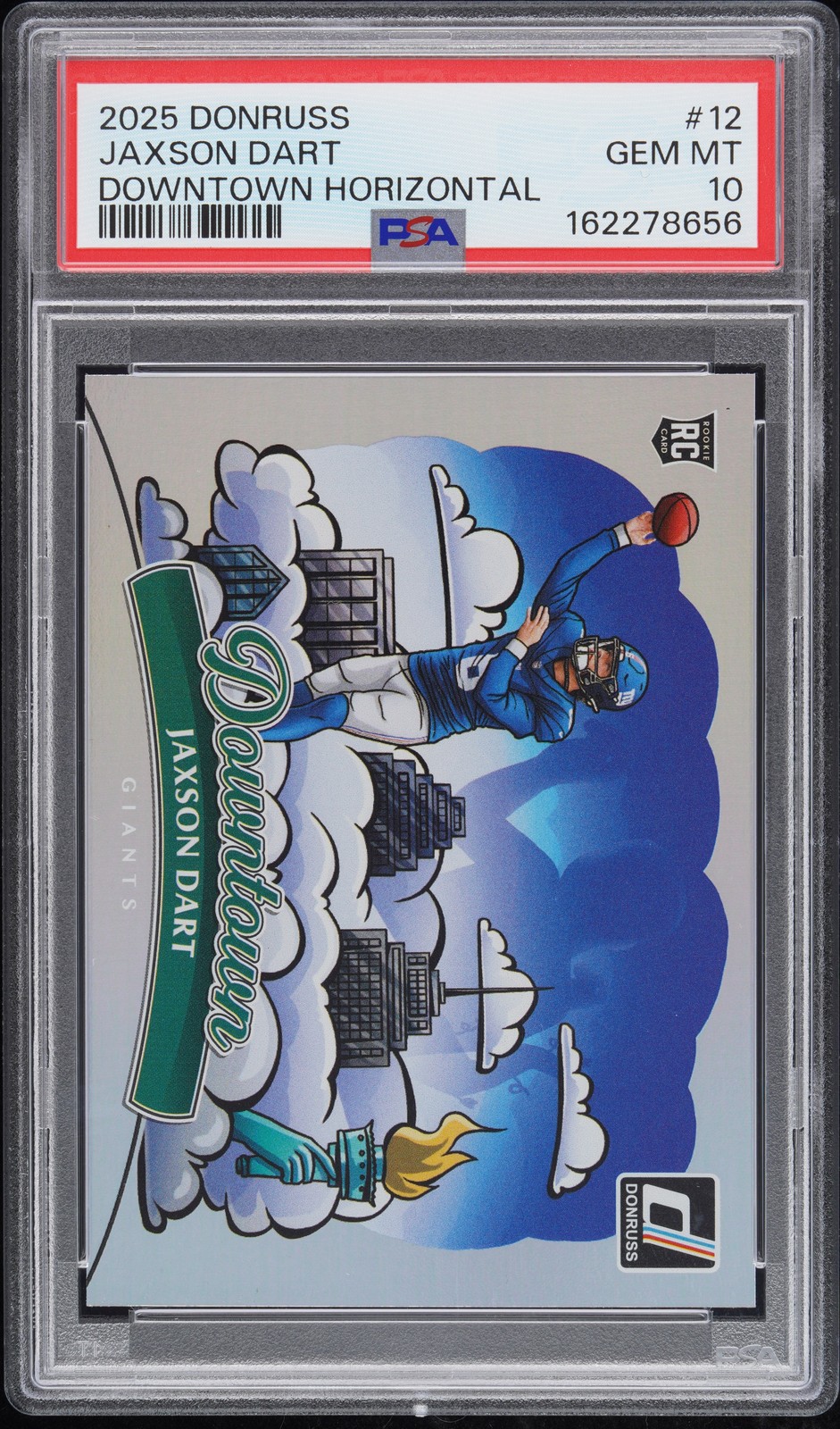 Jaxson Dart Panini Donruss Downtown Horizontal #12 Base