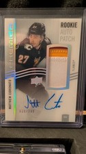 2023-24 Matthew Coronato Rookie Patch Auto /249 Premier UD AR-CN 3-Colour RPA
