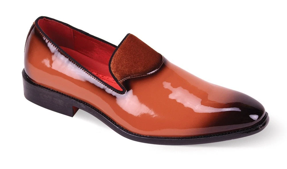Brown Patent Leather Dress Shoes for Men for sale | eBay display picture 3