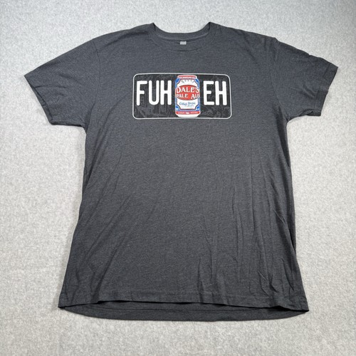 Oskar Blues Brewery Dale's Pale Ale "FUHEH" Mens L T-Shirt Next Level Blue-Gray