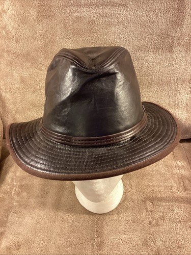 Vintage HH Henschel Leather Indiana Jones Safari Hat Size XL NWT - Imagen 2 de 10