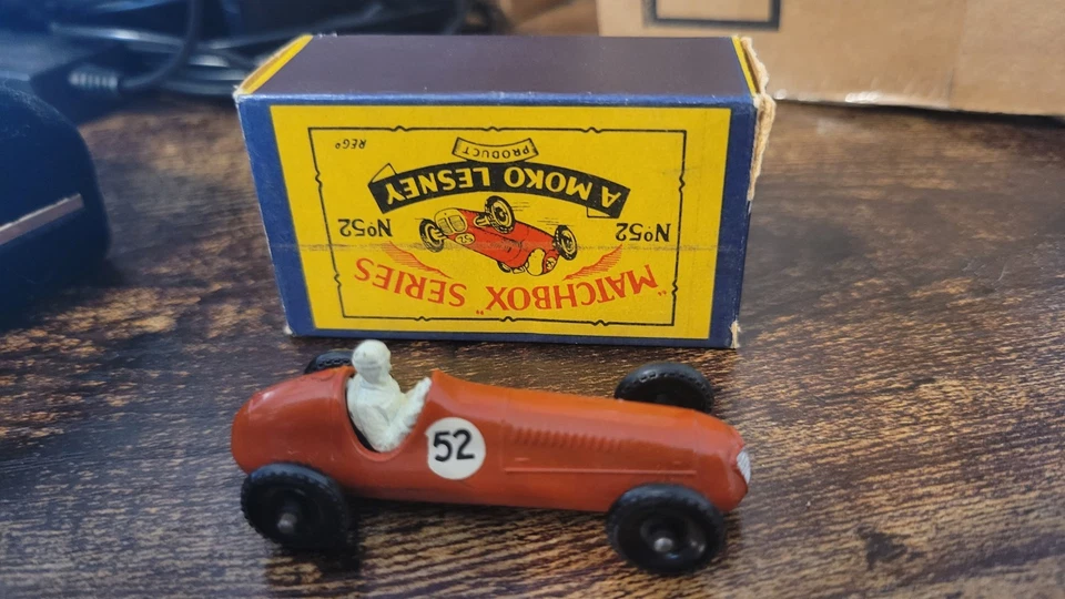 Matchbox Series No 52 Maserati 4xl T/1948 With Box (Missing Inner Flap) - Image 4 of 4