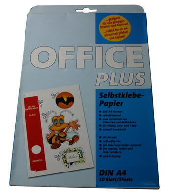 Papyrus - Office Plus Selbstklebepapier A4 , 10 Blatt , 88005546 , 4004070329425