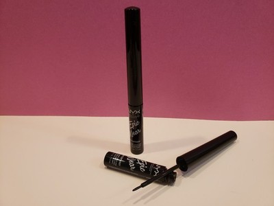 NYX - Lot Of 2 - Epic Wear Waterproof Eye & Body Liquid Liner - Black - 0.12 Oz