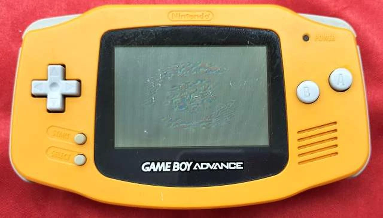 Retro Game Model Game Boy Advance Console Orange NINTENDO