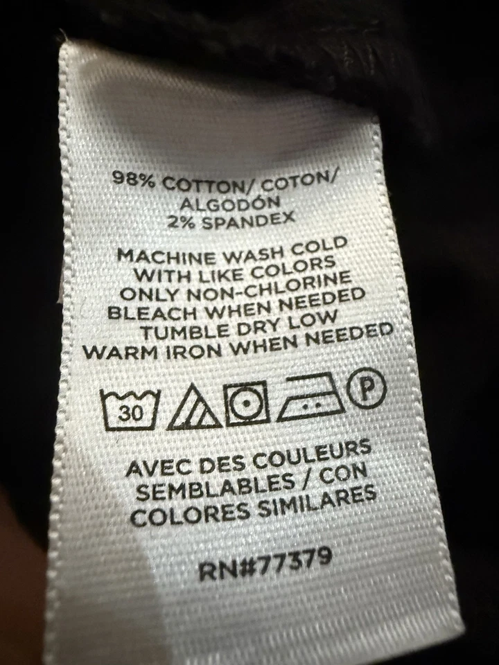 Pantalón Acampanado Ann Taylor The Patch Bolsillo Pana Talla 8 Negro Nuevo Foto 4 de 4