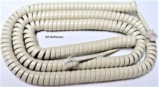 Ash 25Ft Long Phone Handset Cord Generic Landline Universal Fit Curly Coil 4p4c