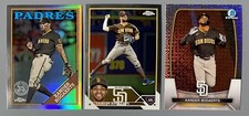 3- 2023 Xander Bogaerts: Topps Chrome 1988 Refractor, Base & Bowman Mojo Padres
