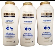 Gold Bond Body POWDER w/ Aloe & Chamomile 10oz ( 3 pack ) white