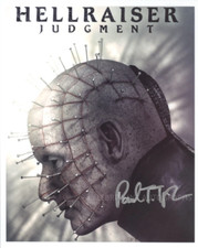 PAUL TAYLOR as Pinhead - Hellraiser: Judgment GENUINE SIGNED AUTOGRAPH