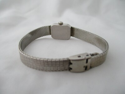 Bulova Ladies Silver Toned Vintage Manual Wind Up Watch 10K  display picture 1