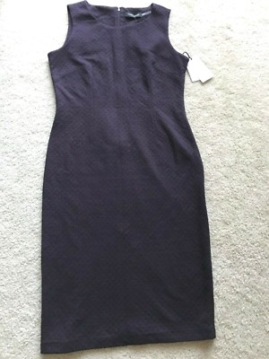 NEW NWT Ivanka Trump form fitting dress sleeveless cotton blend 10 M MEDIUM  | eBay