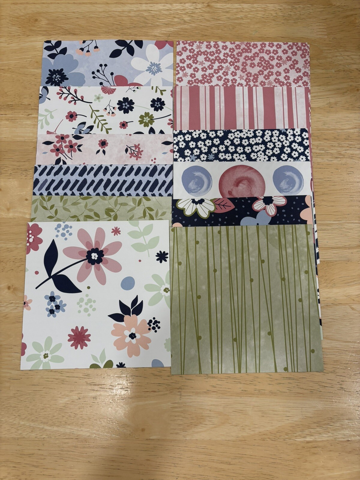 Stampin Up PAPER BLOOMS Designer Series Paper DSP Flowers Floral - (24 ...