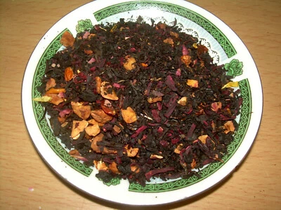 BOUT A BEAN Tea Sweet Mango & Cranberry Apple Loose Leaf Aged Premium Tea & Fruit Blend