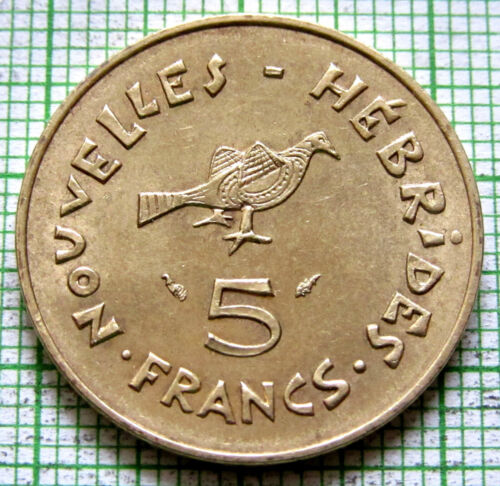 NEUF HÉBRIDES 1975 5 FRANCS TÊTE DE MARIANNE & OISEAU FRIGATE oui nous combinons les frais de port
