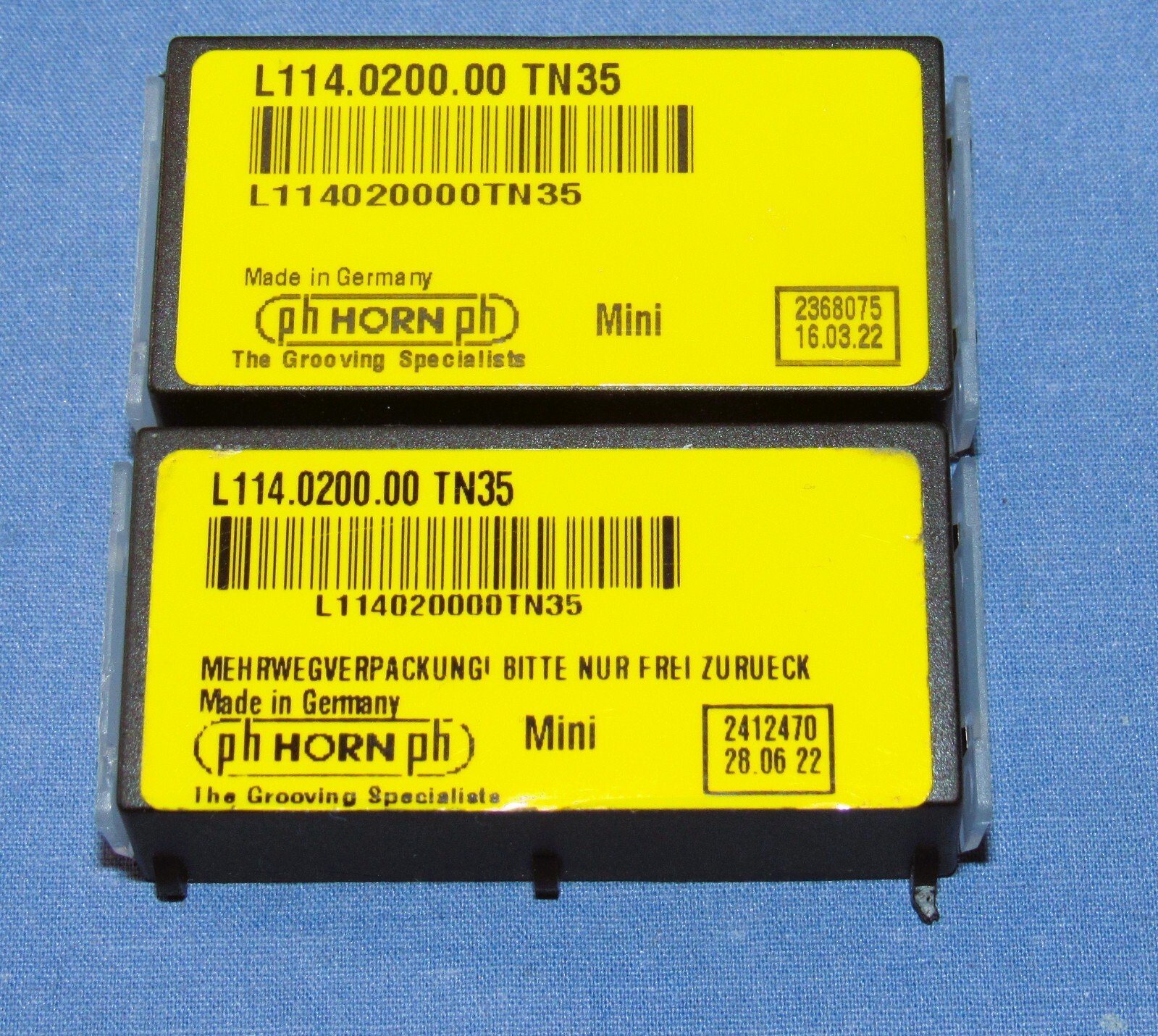 New PH HORN Grooving Inserts L114.0200.00 TN35 2BOX OF 2Pcs Available