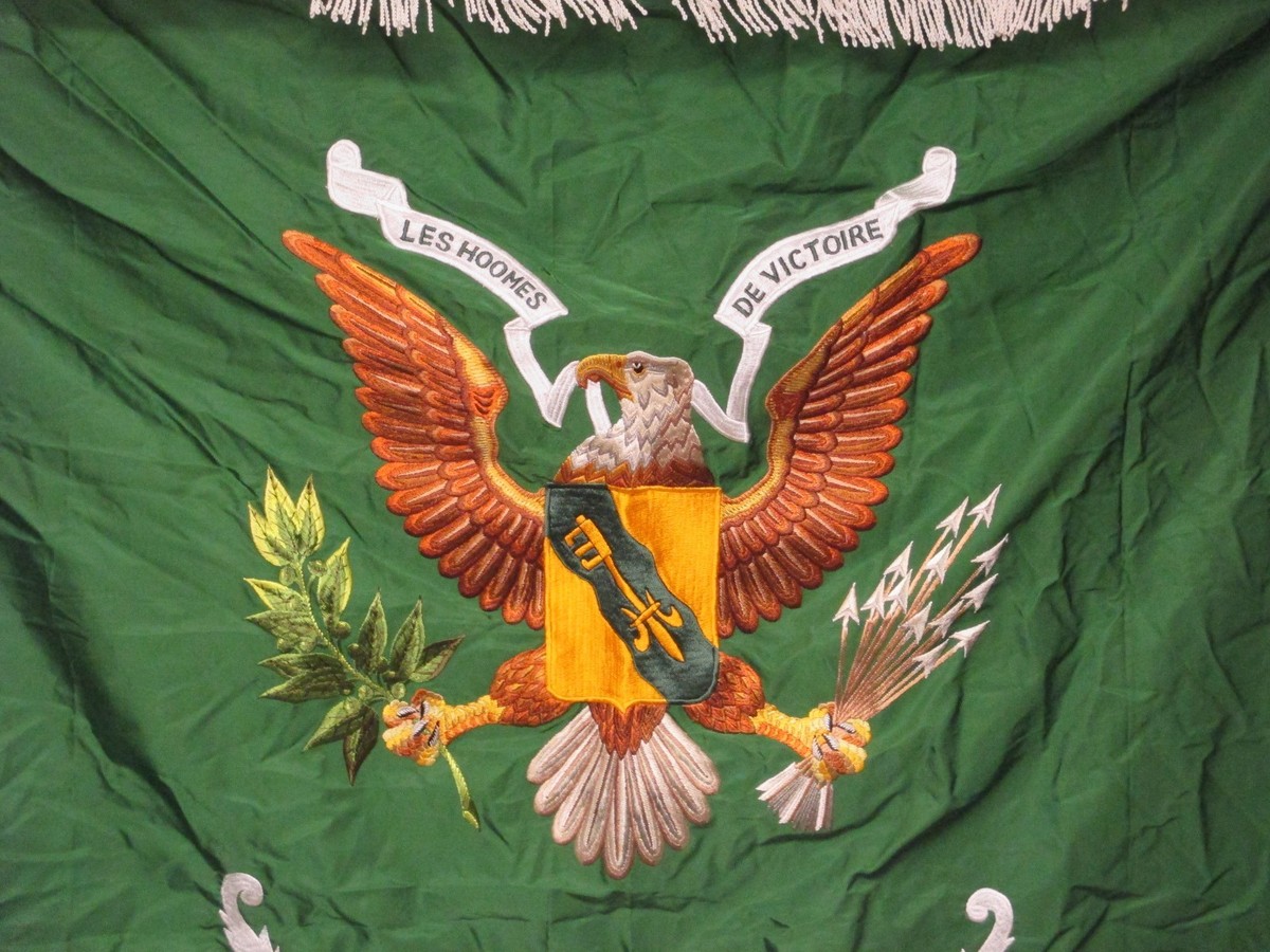flag1126 WW 2 US Army Unit Color Flag Seventh 7th Tank Battalion