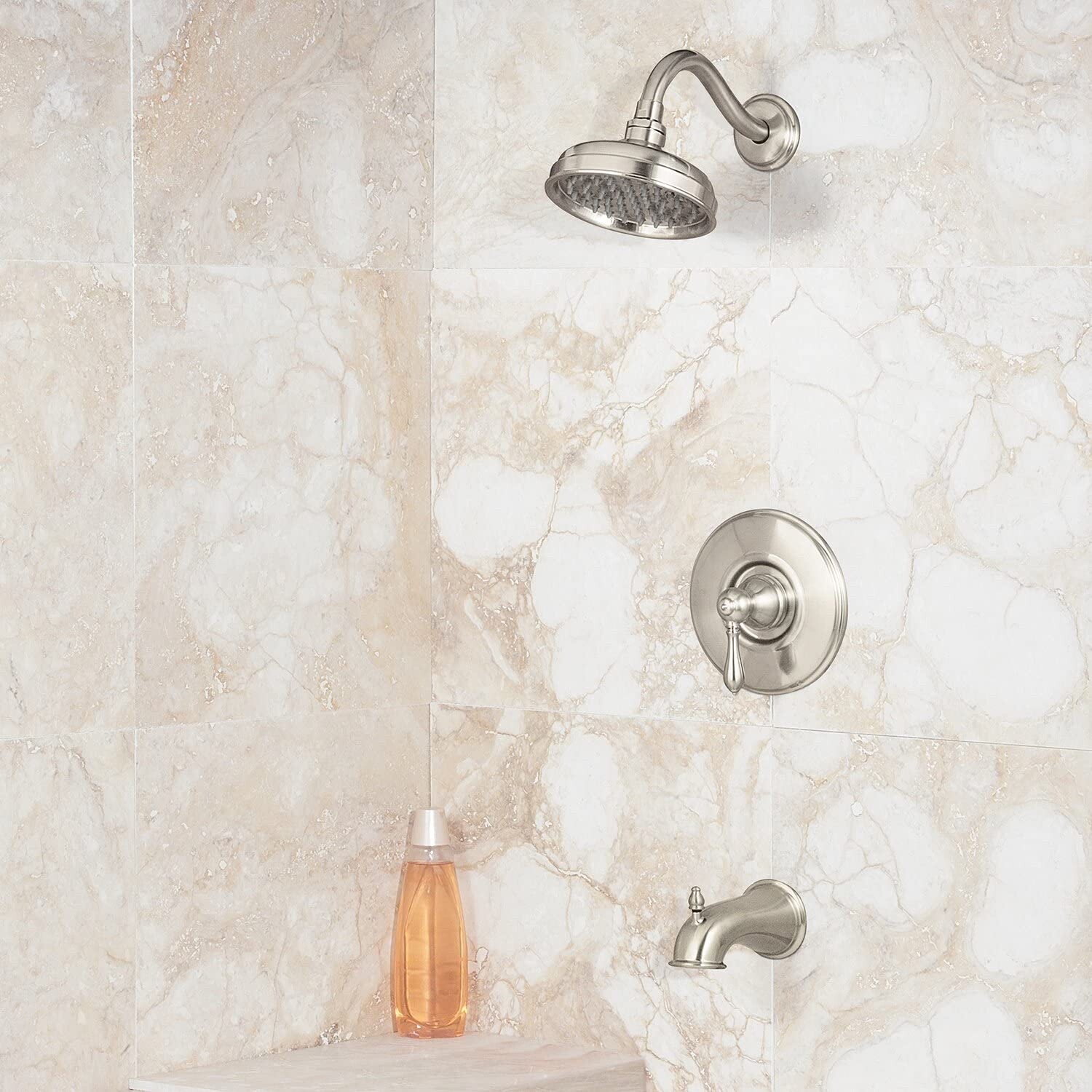 Pfister LG89-8MBK Marielle Tub & Shower Trim Kit 1.8 gpm Brushed Nickel