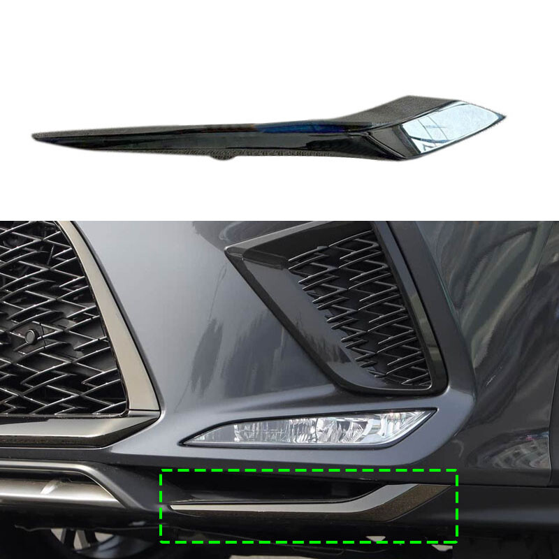 Left Front Bumper Lower Corner Strip Trim Chrome For Lexus RX F
