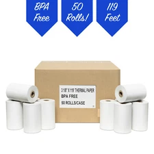 50 Rolls of 3 1/8 in. by 119in. Thermal Paper