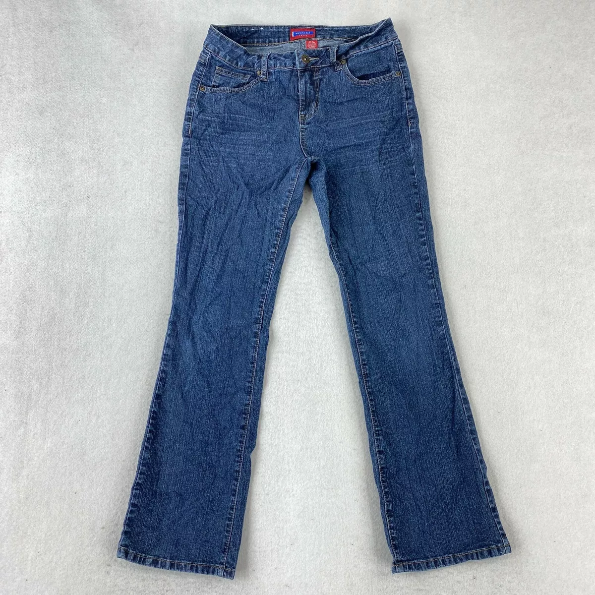 Westport Jeans Womens Petite Size 4P Blue Bootcut Mid Rise Pants