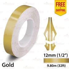 1/2" 12mm PinStriping Pin Stripe Tape Car Styling Line Decal Vinyl Sticker GOLD