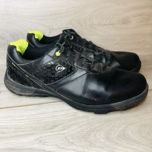 Dunlop biomimetic 100 Black Leather Golf Shoes  UK Size 10.5 - 第 1/13 張圖片