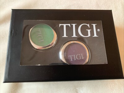 TIGI Cosmetics High Definition Eyeshadow Makeup w/2 Colors Purple Haze and Green