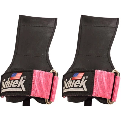 Schiek Sports Model 1900 Ultimate Grip Weight Lifting Straps - Pink