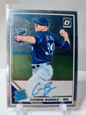 2019 Donruss Optic Rated Rookie Signatures Corbin Burnes #RRS-CB AU RC