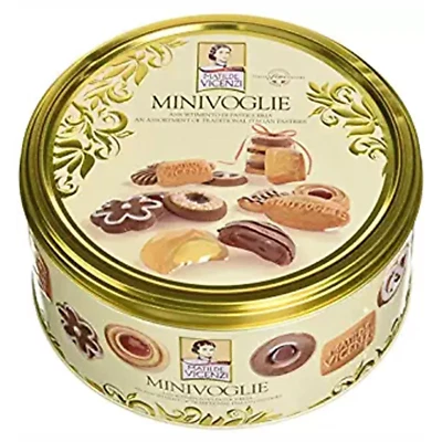 Biscotti Vicenzi Matilde Minivoglie Scatola Regalo Latta Biscotto Burro 500 gr
