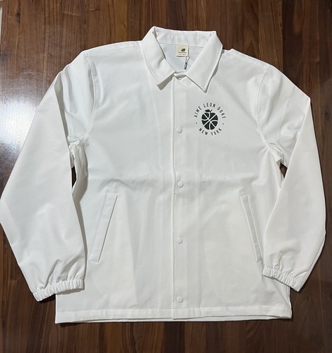 Aime Leon Dore ALD / New Balance SONNY League Coaches Jacket White FW22 Size XL