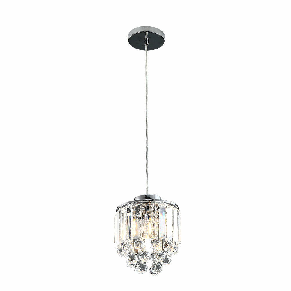 Crystal Chandelier Lighting Adjustable Modern Hanging Lamp Pendant